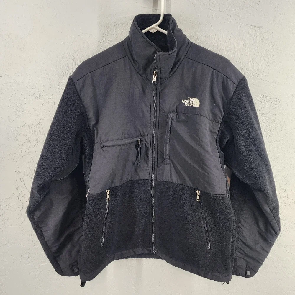 The North Face Polartec Denali Fleece Jacket Black Mens Small S Gorpcore Retro